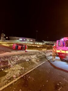 Firefighters called for two-vehicle crash on Highway 417
